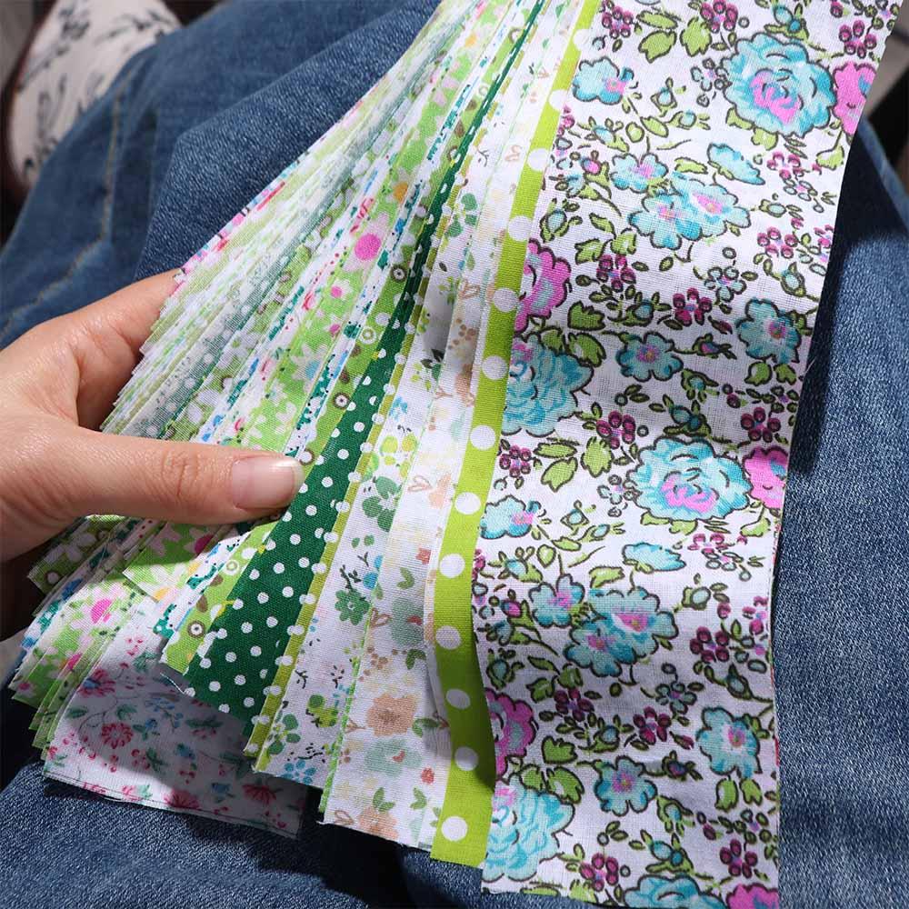 40PCS Colorful Printed Patchwork Fabric Jelly Roll Sewing Material Fabric  Sewing