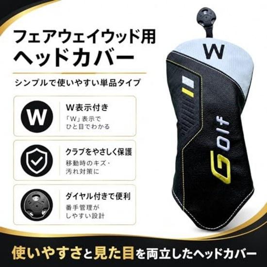 LuceTerraGolf Golf Head Cover DriverFairway WoodUtility Waterproof PU Leather Stylish Design