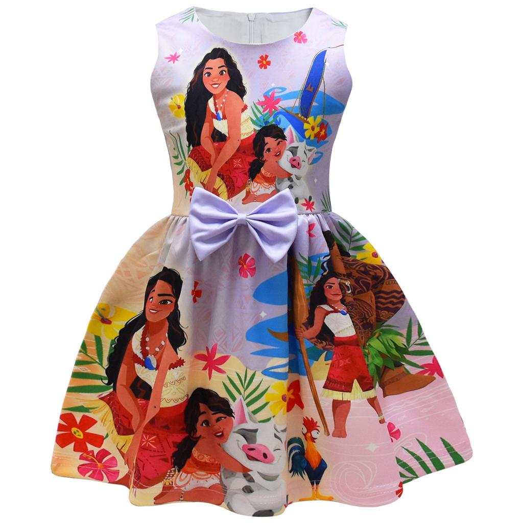 Source, Descendants, Moana, Moana, Girls Dress, Girls Bow Dress Skirt