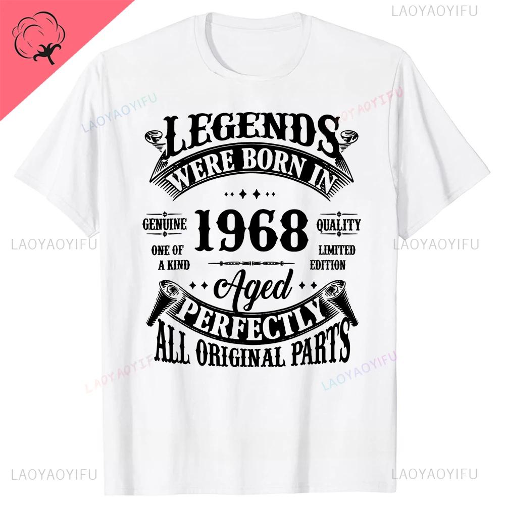 Made in 1968 Classic Limited Edition Birthday Cassette T-shirt Men's Women's Harajuku Street Vintage Street Cotton Tee Tops