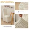 Thickened Fabric Skirt Chair Cover 3D Seersuckers Stretch Chair Slipcover for Dining Room Kitchen Banquet Home Decor