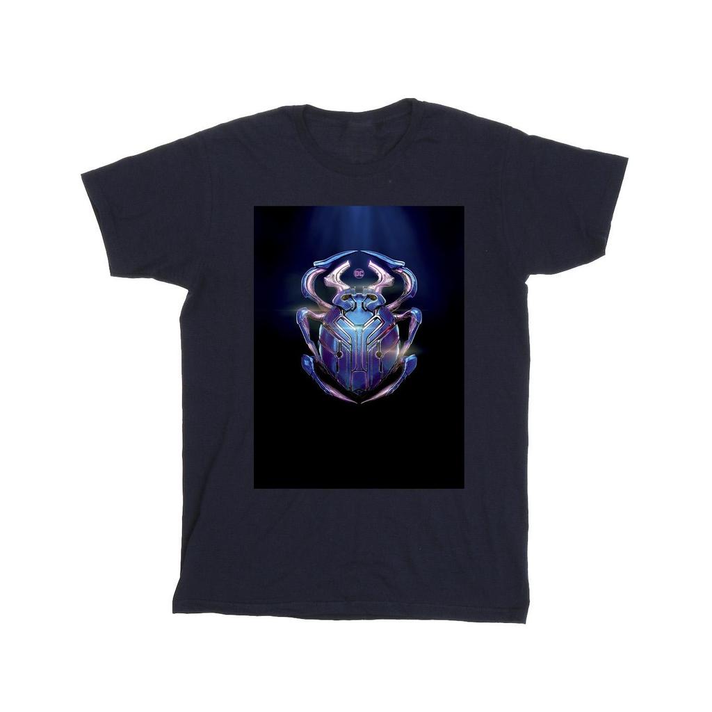 Blue Beetle Mens Glowing Beetle Cotton T-Shirt