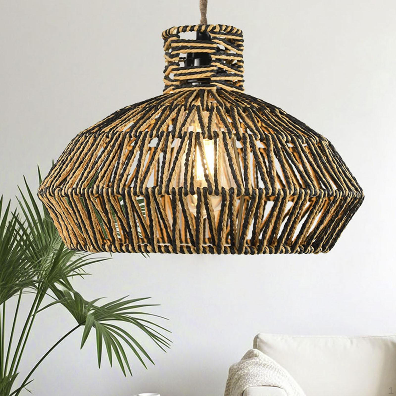 

Pendant Lampshade Woven Lamp Shade Elegant Versatile Ceiling Light Cover Decor