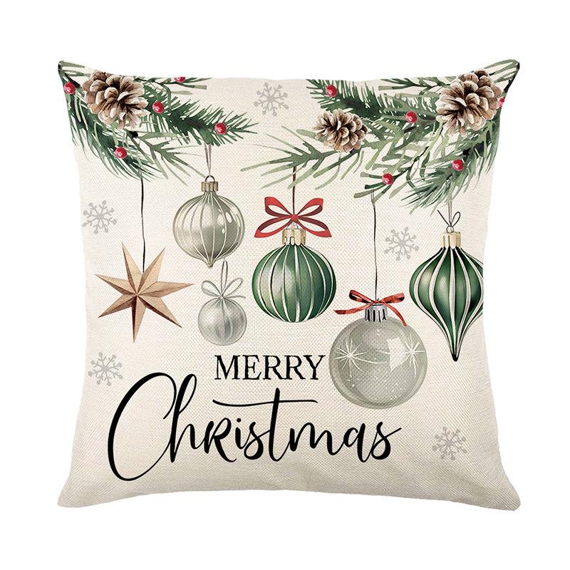 Printed Pillow Without Core New Christmas Pillow Cover Sofa Pillow Cover Bedside Cushion