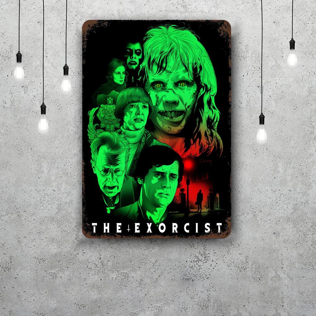 The Exorcist Movie Metal Signs Wall Decor Vintage Tin Signs Captain Metal Poster Decor for Bar Pub Club Wall Decoration
