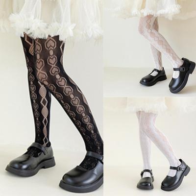 Fashion Fishnet Leggings for Girls Diamond Pattern Tights Hollowed Stockings Kids Pantyhose for Summer Spring Dresses