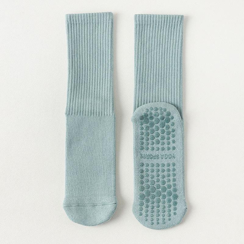 Women's Winter Thickened Towel Pilates Yoga Boneless Silicone Non Slip Tall Cotton Socks