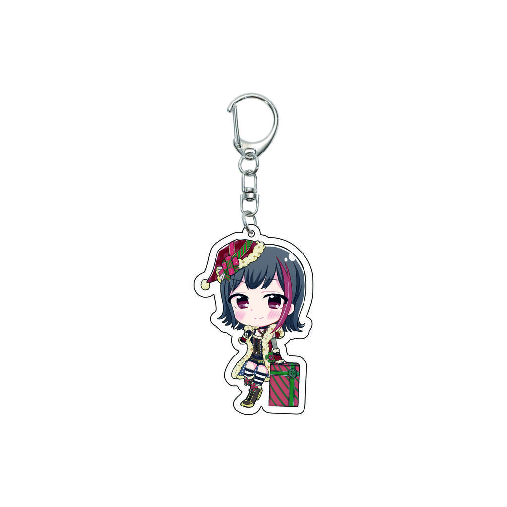 55MM Anime banG Dream Keychain Toyama Kasumi/Saya Yamabuki/Hanazono Tae Key Chain Acrylic Model Plate Christmas Gifts