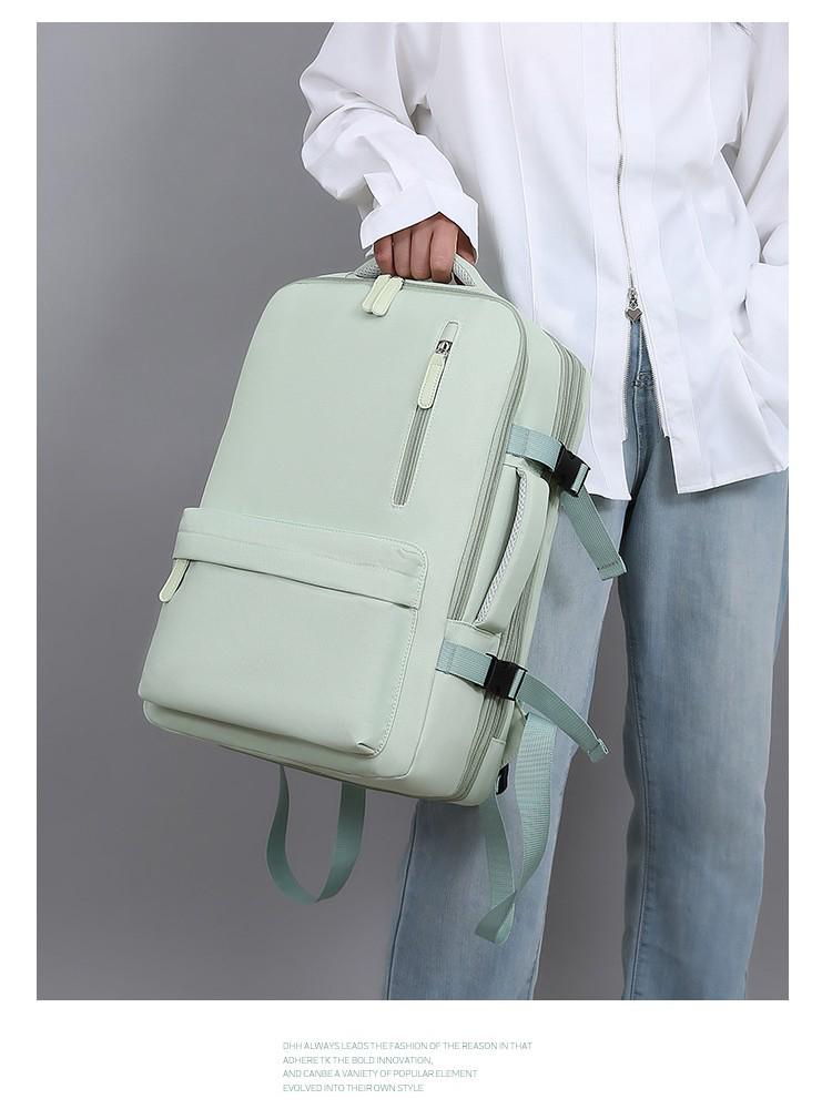 Durable Large-Capacity Multi-Compartment Laptop Backpack for Travel, Rechargeable & Lightweight