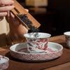 Chaxun Retro Blue & White Taotie Gaiwan Tea Set