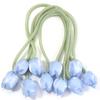 5pcs Tulip Bow Flowers Sweet Artificial Flowers For DIY Wedding Party Christmas Clothing Headwear Gifts Decoration Accessories