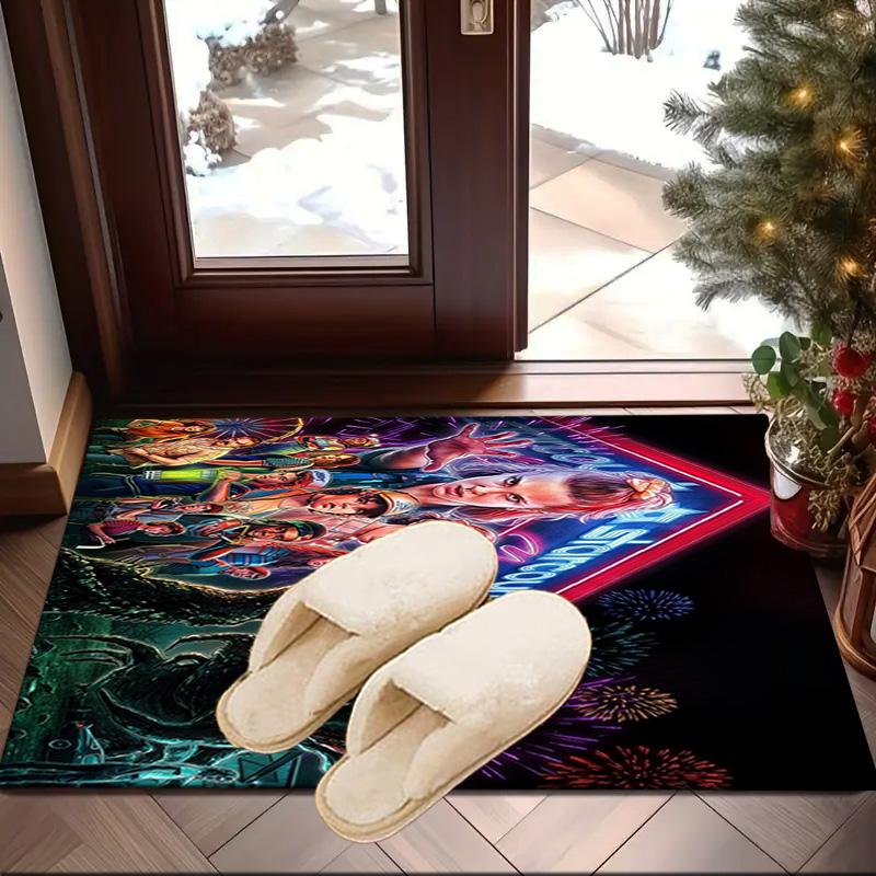 Stranger Sci-fi Adventure Carpet, Chair Rug,Rug for Office Bedroom Living Rooms, Doormat Decor Fan Gift Christmas Gift