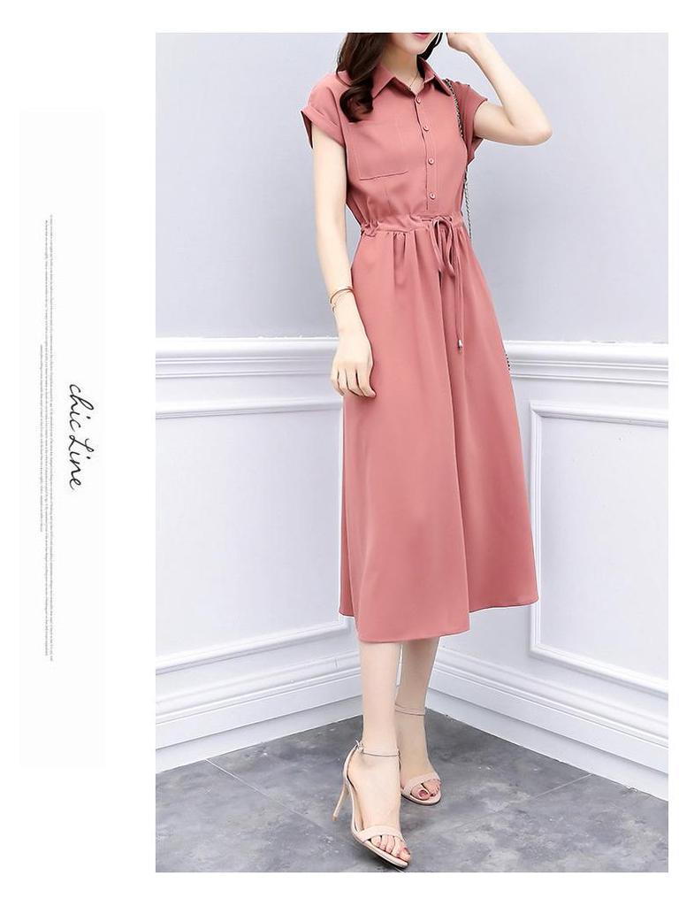 2025 Summer Loose Fit Elastic Waist Dress