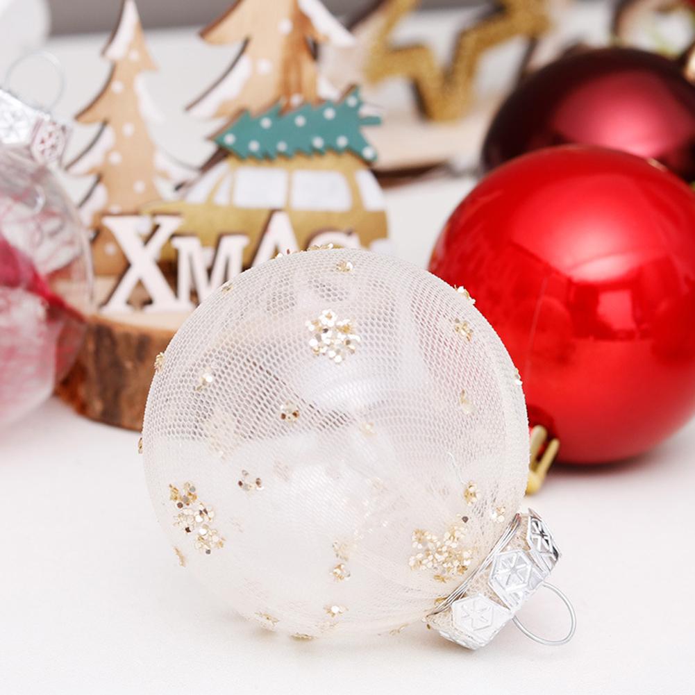 30pcs 6cm Christmas Balls Shatterproof Christmas Tree Pendant Plastic Hanging Ball Christmas Ball Set Xmas Tree Decorations