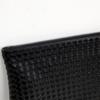 Shiz Madam Rich Middle Weaving Clutch Bag Black A42420