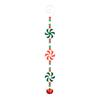 Yousheng Christmas Tree Pendant Red White Candy Cane Design Hanging Pendant with Bells Candy Bars Beads Christmas Party Decoration