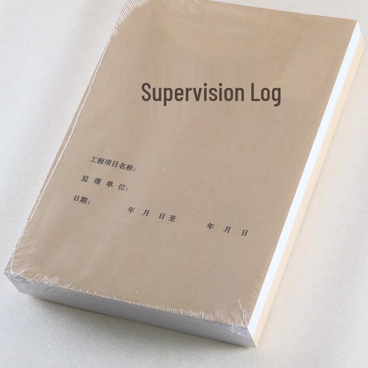 Двусторонняя тетрадь для записи хода проекта формата А4 10 Supervision Logbooks Single-sided