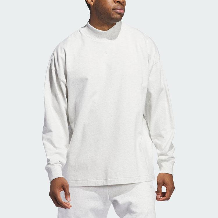 Adidas The 2024 Collection Chapter 03 Basketball Tee With Letter Print Design Unisex Tops Light-Grey IZ4915