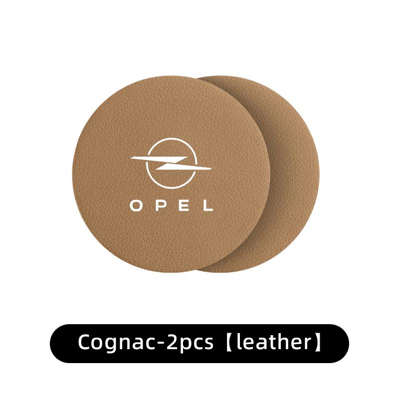 2PCS Car Coaster Anti-slip Water Cup Holder Pad For Opel Zafira Meriva Mokka Grandland Antara Ampera Vivaro Corsa Astra Insignia