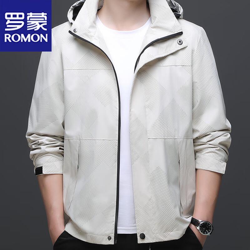 

ROMON Men s Outdoor Hooded Windproof Waterproof Casual Jacket 5XL
