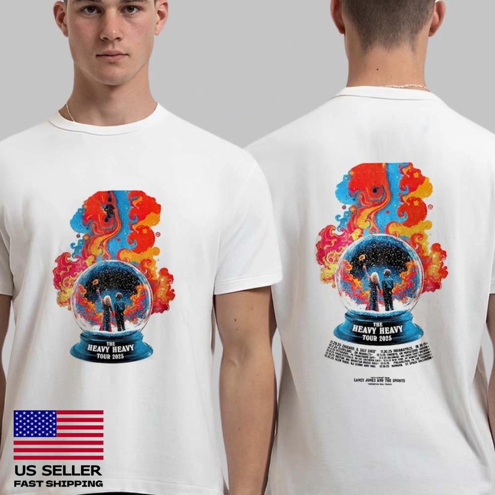 The Heavy Heavy Winter Tour 2025 North America Cities Dates Two Sided T-Shirt Unisex T-Shirt L