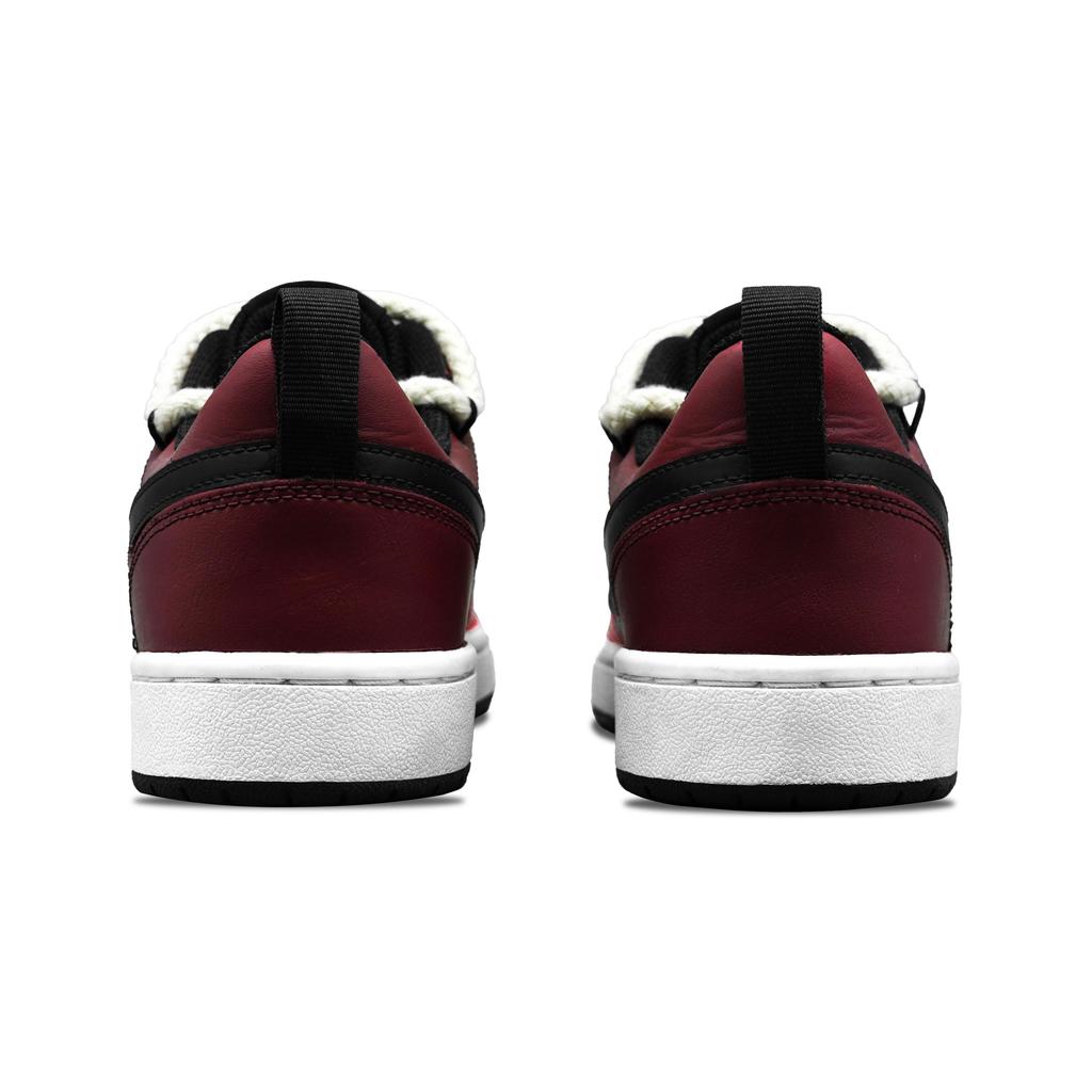 Nike Court Borough Passionate Slip Resistant Lightweight Low Top Skateboard Shoes GS Red White Black BQ5448-115(Team282-)
