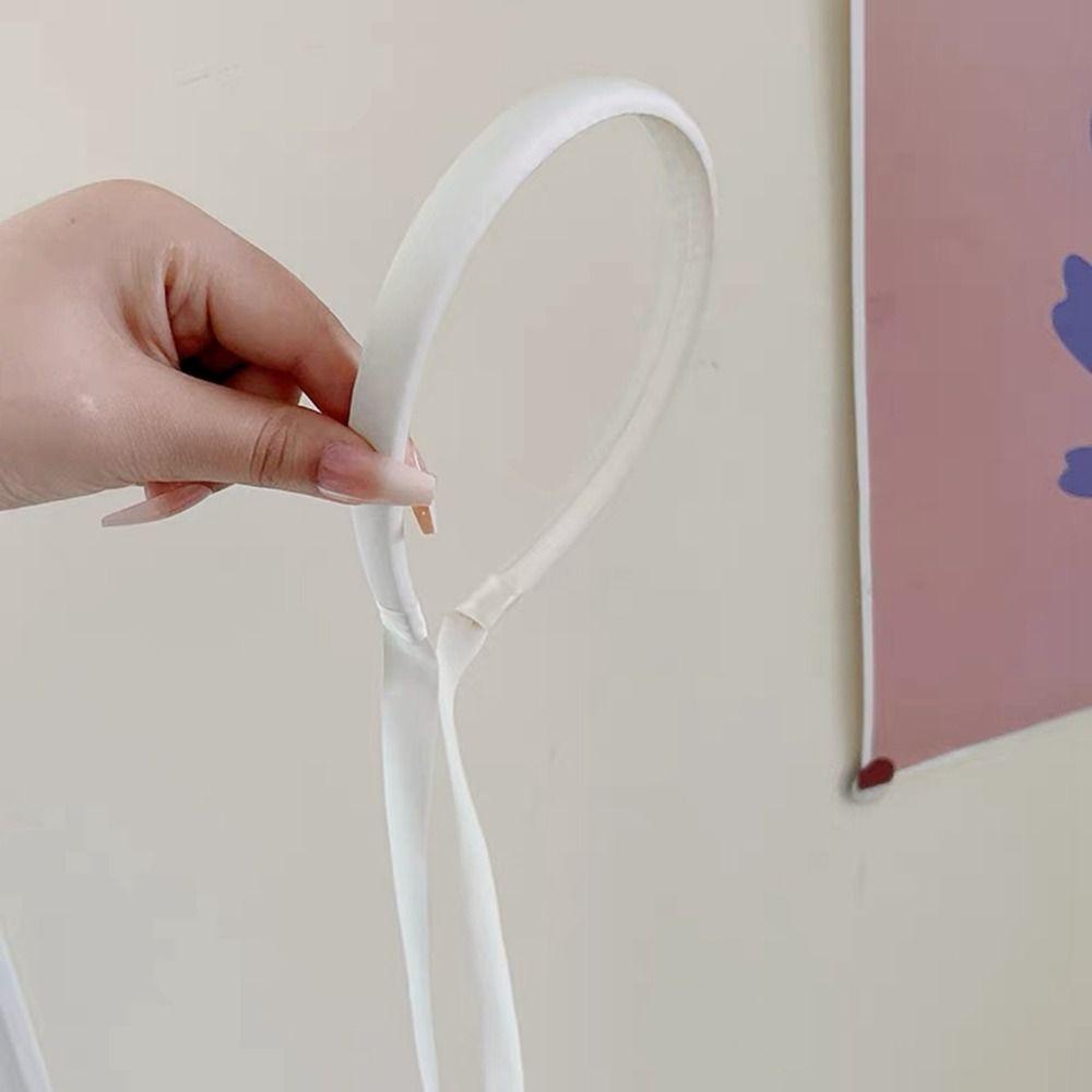 Weave Hair Y2k Thin Headband Women Ribbon Hair Hoop Balletcore Bow Headband Korean Hairband