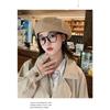 Black Beret Female Spring Autumn Painter Hat Female Small Octagonal Hat Big Headcircumference