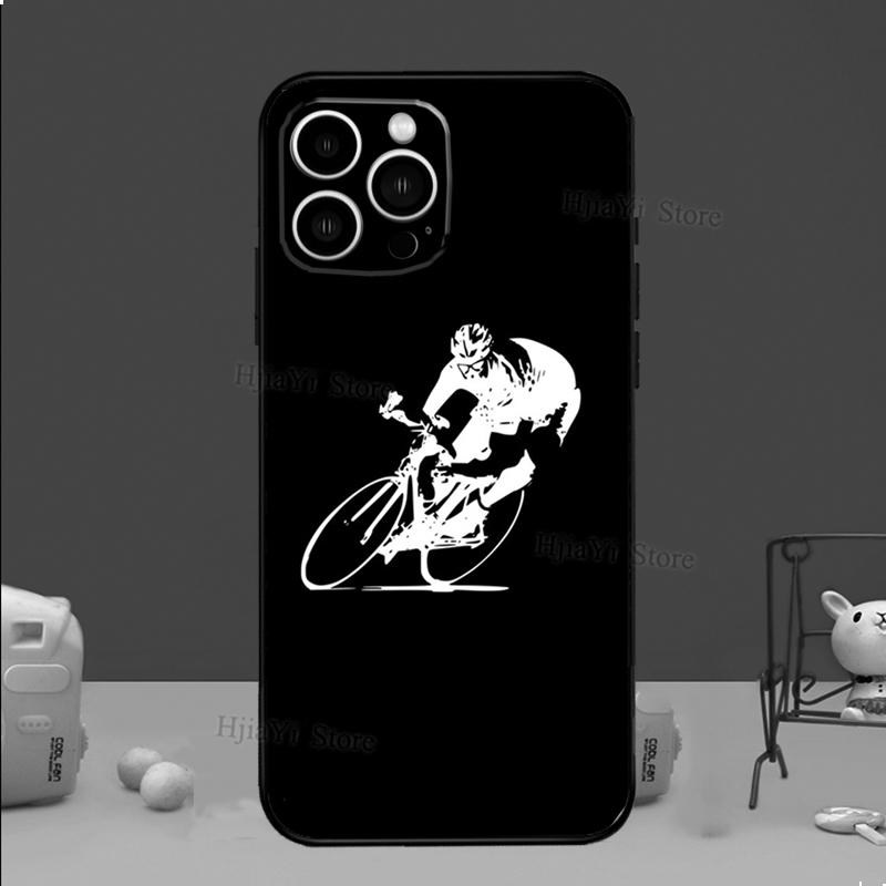 Bike Bicycle Sport Phone Case For iPhone 16 15 11 12 13 14 Pro Max Mini X XS XR Plus SE2 Funda Coque Capa Cover