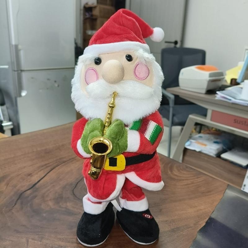 Electric Dancing Christmas Tree Plush Toy Glowing Halloween Christmas Decoration Swinging Singing Festive Home Decorations