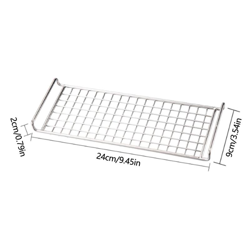 Stainless Steel Wire Oven Grills Sheet Meshes Rack Grills Net Meshes Rack for Camping and Beach Parties