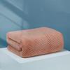 1pc Solid Color Coral Fleece Bath Towel Pineapple Grid Pattern Large Bath Towel Beach Towel Household Absorbent Bath Towel for Adult