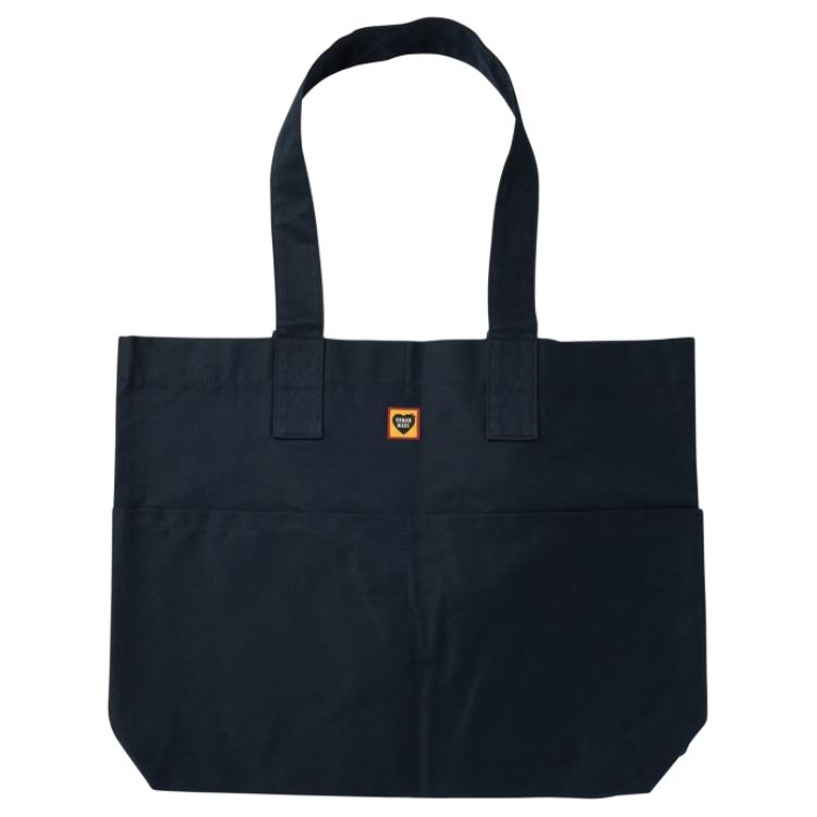 New HUMAN MADE Cotton Tote Bag, Shopping Bag, Handbag Men's Blue HM28GD043NAVY