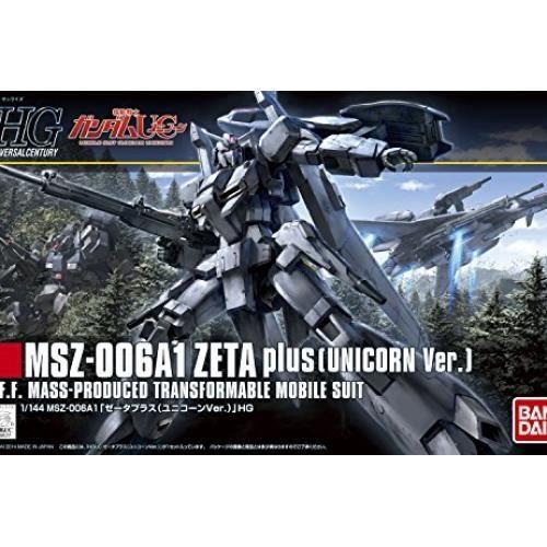 Kit maquette - gundam 1/144 hguc zeta plus - noir - 6 pièces - à partir de 14 ans