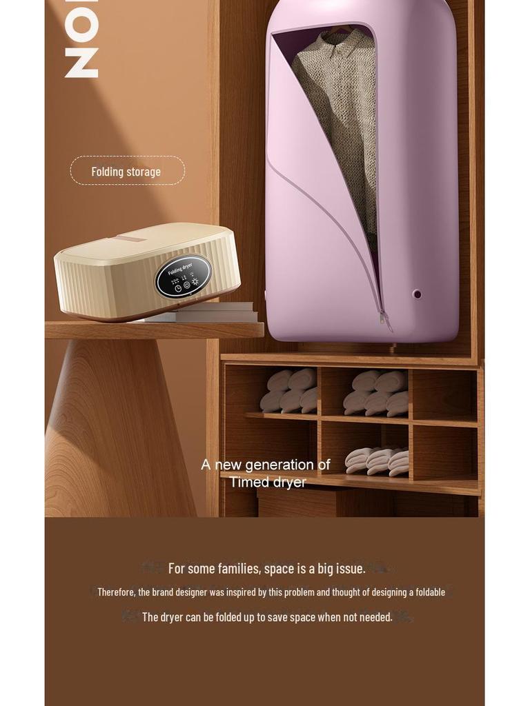 Compact Foldable Baby Clothes Dryer