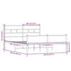 VidaXL Bed Frames Without Mattress Sonoma Oak 140x200 Cm, Double Bed, Bedroom Furniture, Guest Bed, Bed, Frame 4017291