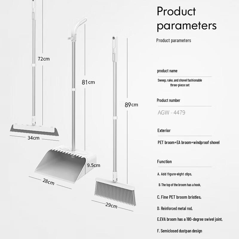 

OKwife Household Magic Broom and Dustpan Set