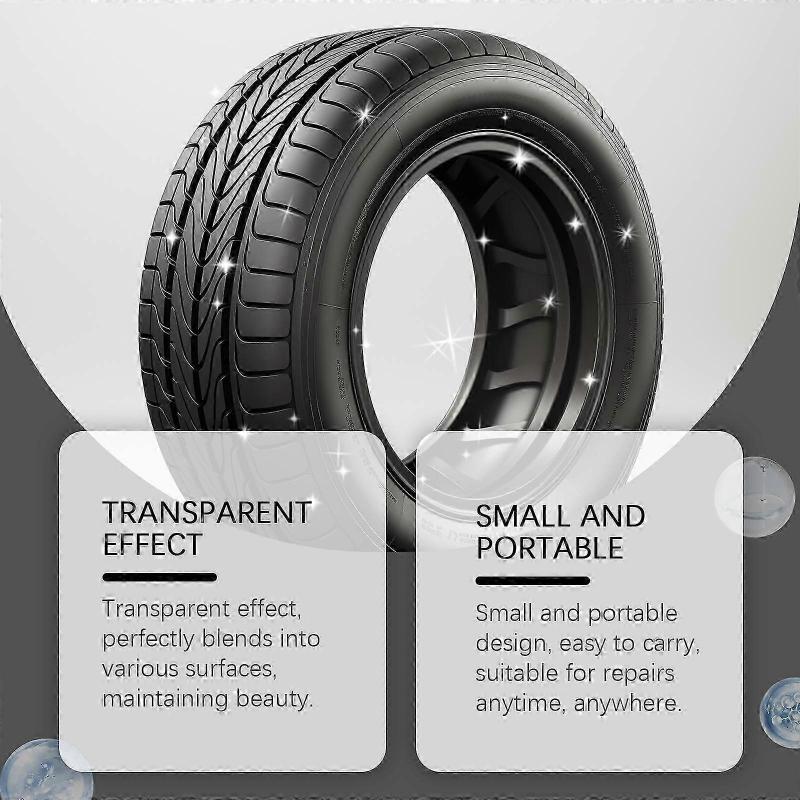Premium Tire Repair Sealant - Easy-to-Use, Wear-Resistant Epoxy for Automotive Gaps, Temperature Resistant, Flexible & Fast-Drying 120ml