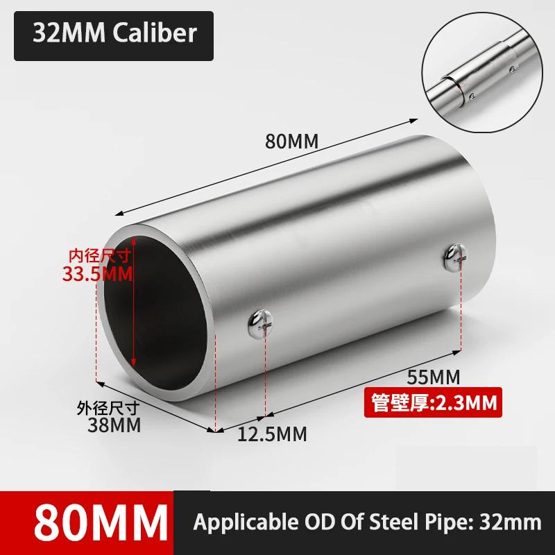 25mm 32mm Stainless Steel Round Tube Connector 2 Way Pipe Connector Pipe Fittings Pipe Connection Shelf Joints Tube Accessories