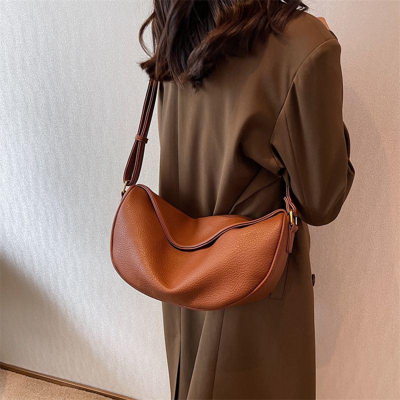 Retro Style Large Capacity Dumpling Crossbody Bag