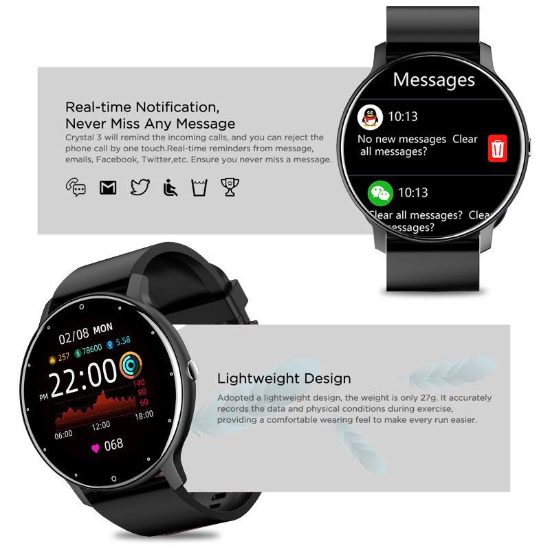 Bluetooth Smart Watch Full Circle Full Touch Screen Health Step Counting Blood Pressure Multi-exercise Prevention