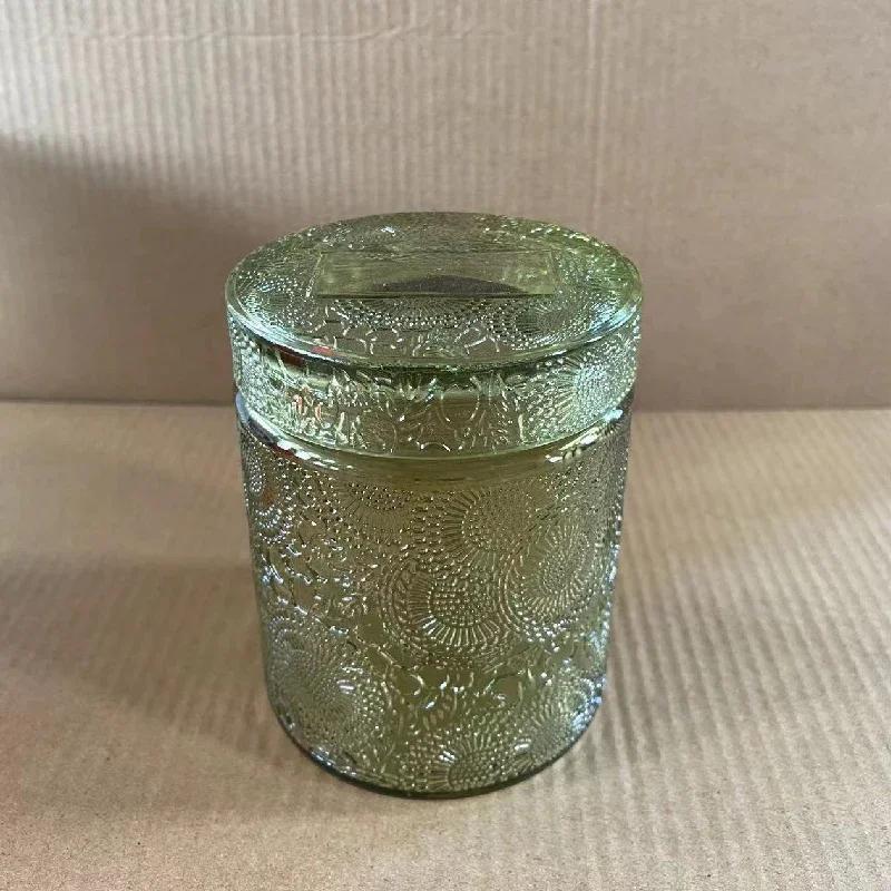 Glass Storage Jar with Lid Candle Empty Cup Storage Container Home Decoration Diy Candle Storage Box Living Room Decoration