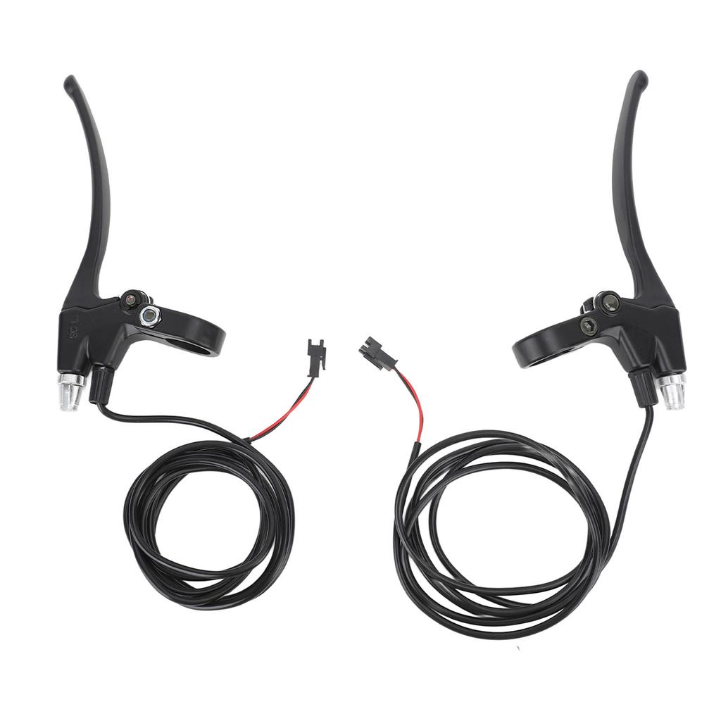 1 Pair Brake Lever Replacement Left Right Brake Handle with Brake Line for KUGOO M4 10in Electric