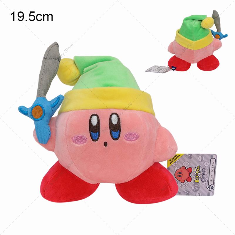 Кавайная Плюшевая Игрушка Kirby с Мечом Аниме 30-й Звездный Kirby Плюшевая Игрушка Повар Kirby Плюшевая Игрушка Пловец Kirby Мультяшные Мягкие Игрушки Отличный Рождественский Подарок
