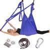 Aerial Yoga Hammock Set With Spreader Bar Extension Straps Inversion Fitness Training