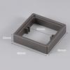 2pcs Single Socket Spacer Square Spacer Box Frame 86 Type Wire Box Height Increasing Ring Repairer Switch Socket Panel Gasket