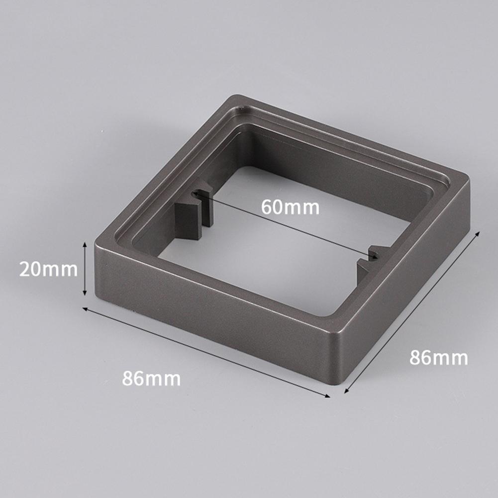 2pcs Single Socket Spacer Square Spacer Box Frame 86 Type Wire Box Height Increasing Ring Repairer Switch Socket Panel Gasket