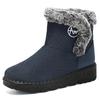Snow Boots for Women In Autumn and Winter, Women's Midsole Cotton Shoes with Thick Fleece and Warm Cotton Boots