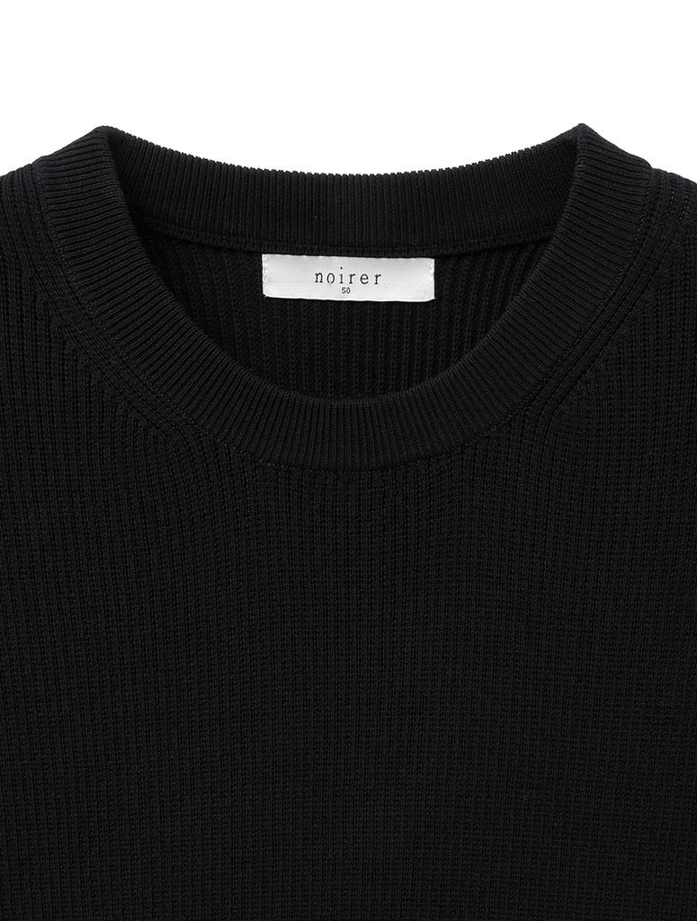 NOIRER Lux Cotton Basic Half Knit (Black)
