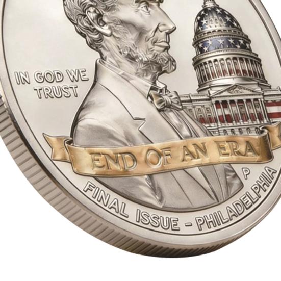 Final Cent Tribute Memorial Coin End of An Era Penny Commemorative Coin 3D Engraved Uncirculated Challenge Coin Symbolic Final Penny Keepsake